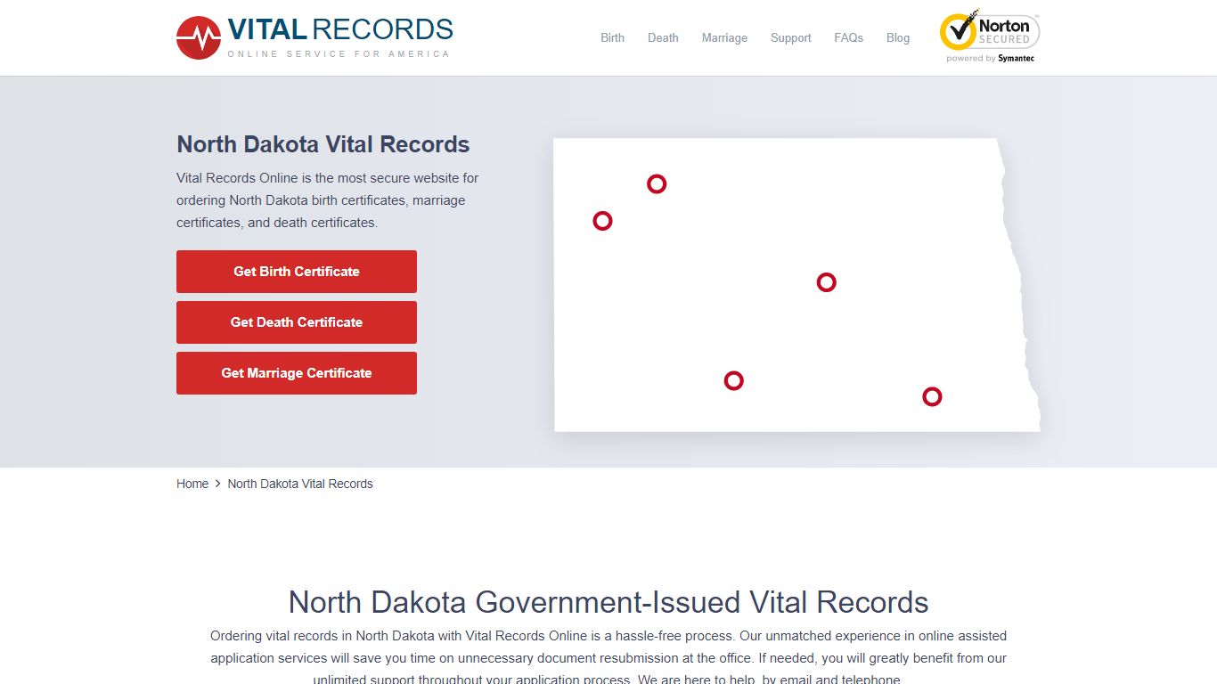 North Dakota Vital Records - Vital Records Online